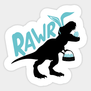 Happy EastRawr Sticker